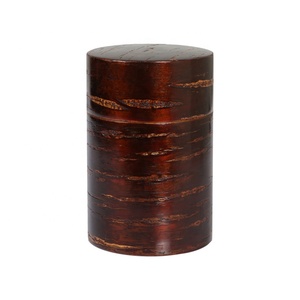 Klasik japon kaplı Sakura kabuğu el yapımı ahşap çay Caddy depolama mühürlü kavanoz - Product Image 2