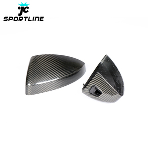 TT 碳纤维镜盖适用于奥迪 TT 8 S MK3 TTS TTRS TT SLINE 2-门 15- 19 带侧车道辅助孔