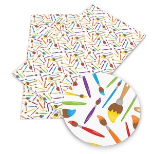 الجملة العودة إلى المدرسة عطلة مطبوعة قماش جلد اصطناعي 6225 - Product Image 6