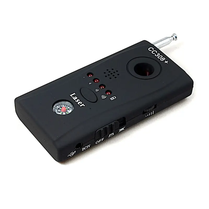 Hot Sale Factory Günstiger Preis Tragbarer Anti-Spy-Kamera-Detektor Eaves droping Finder CC308 Laser Wireless RF Bug Detector