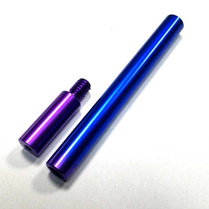 CNC Machining Custom Anodization Internally Threaded Aluminum Tube