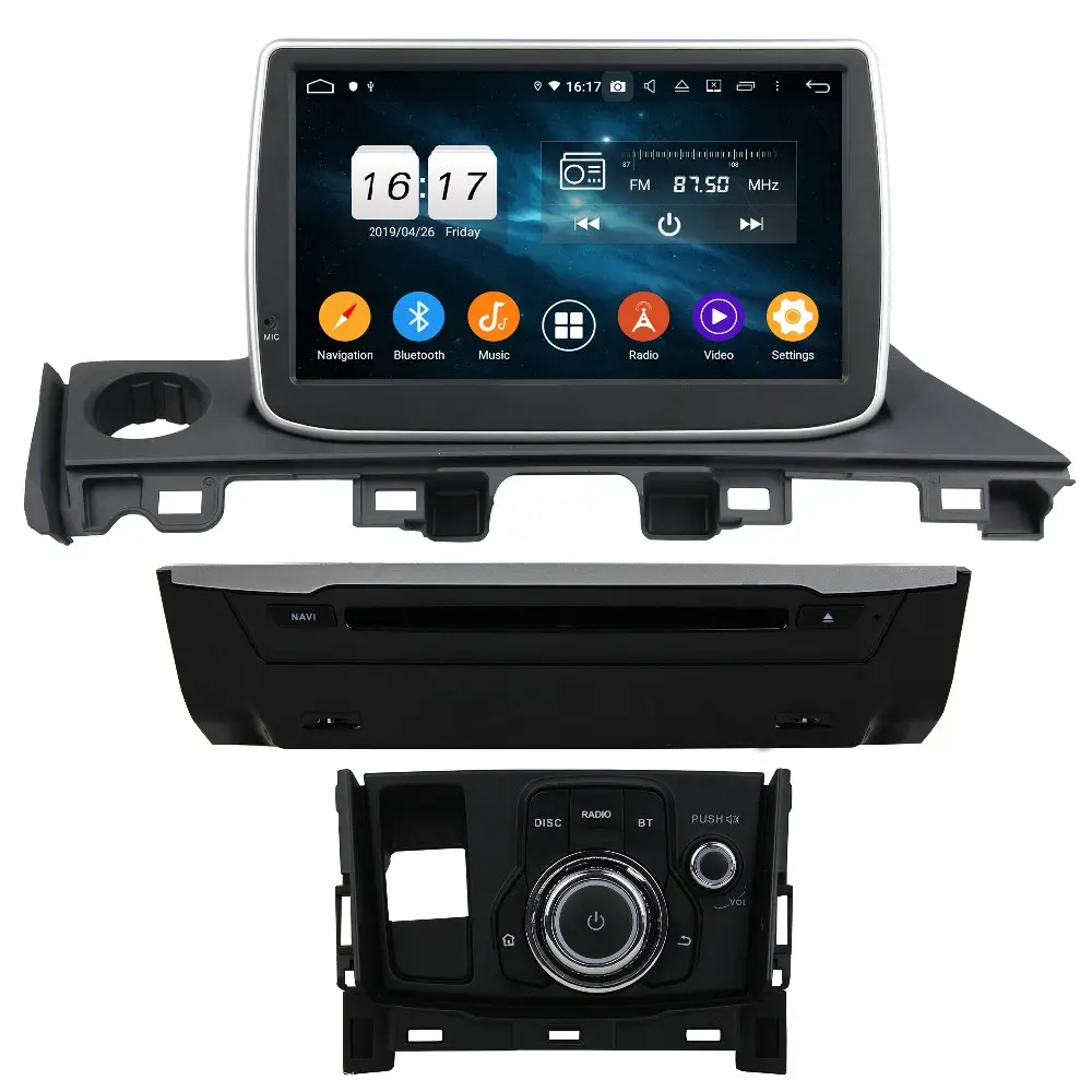 Reproductor de dvd para coche Mazda6 Atenza 9,0, sistema de navegación gps con 9 pulgadas, android 2017, precio al por mayor de KD-9806