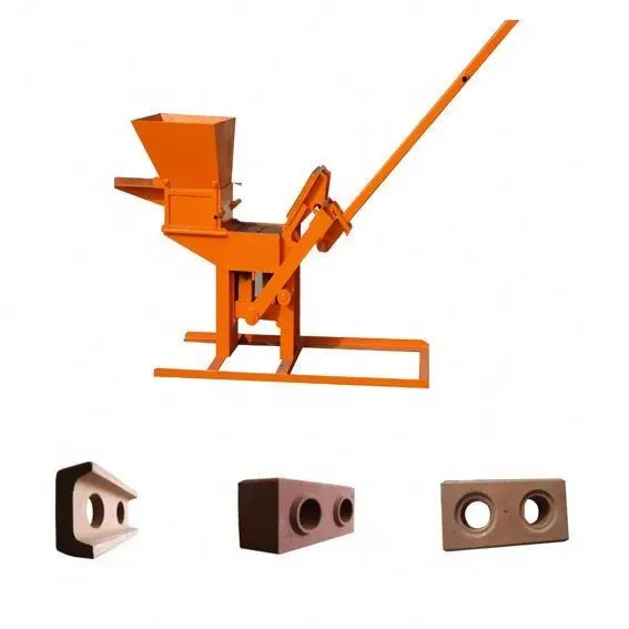 Fabricación venta qmr2-40 prensa de mano manual de pavimento hidráulico máquina de fabricación de ladrillos
