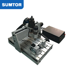 小型CNC3040数控雕刻机高精度全自动3轴/4轴数控刳刨机 - Product Image 3