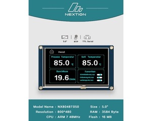 Nextion NX8048T050 800X480 5.0 "HMI akıllı akıllı ekran paneli USART UART seri dokunmatik ekran TFT LCD modülü Arduino için