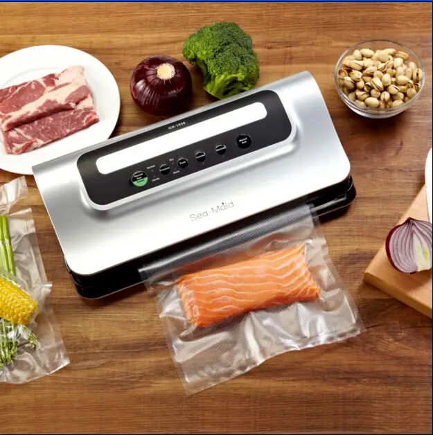 Máquina automática de envasado al vacío de alimentos, aparato de cocina para uso doméstico, 125W