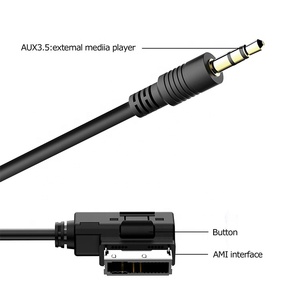 To Audi A3 A4 A5 A6 S5 A6 A8 Q7 S4 S8 Hot <strong>Sell</strong> Car Media <strong>AMI</strong> MDI to Stereo 3.5mm Audio USB Female AUX Adapter Cable Black Rohs - Product Image 4