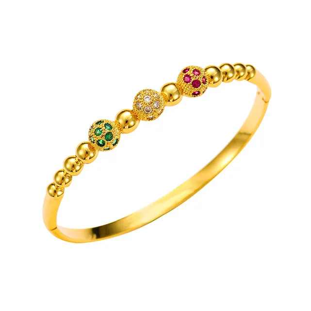 AW910401 xuping 24k gold color fashion bangle saudi arabia jewelry