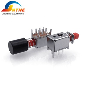 ON A Scatto 12 Volt PS-22F03 (A03) push Button Switch self lock dritto chiave uni-direzionale 6 pin PCB interruttori a pulsante - Product Image 3