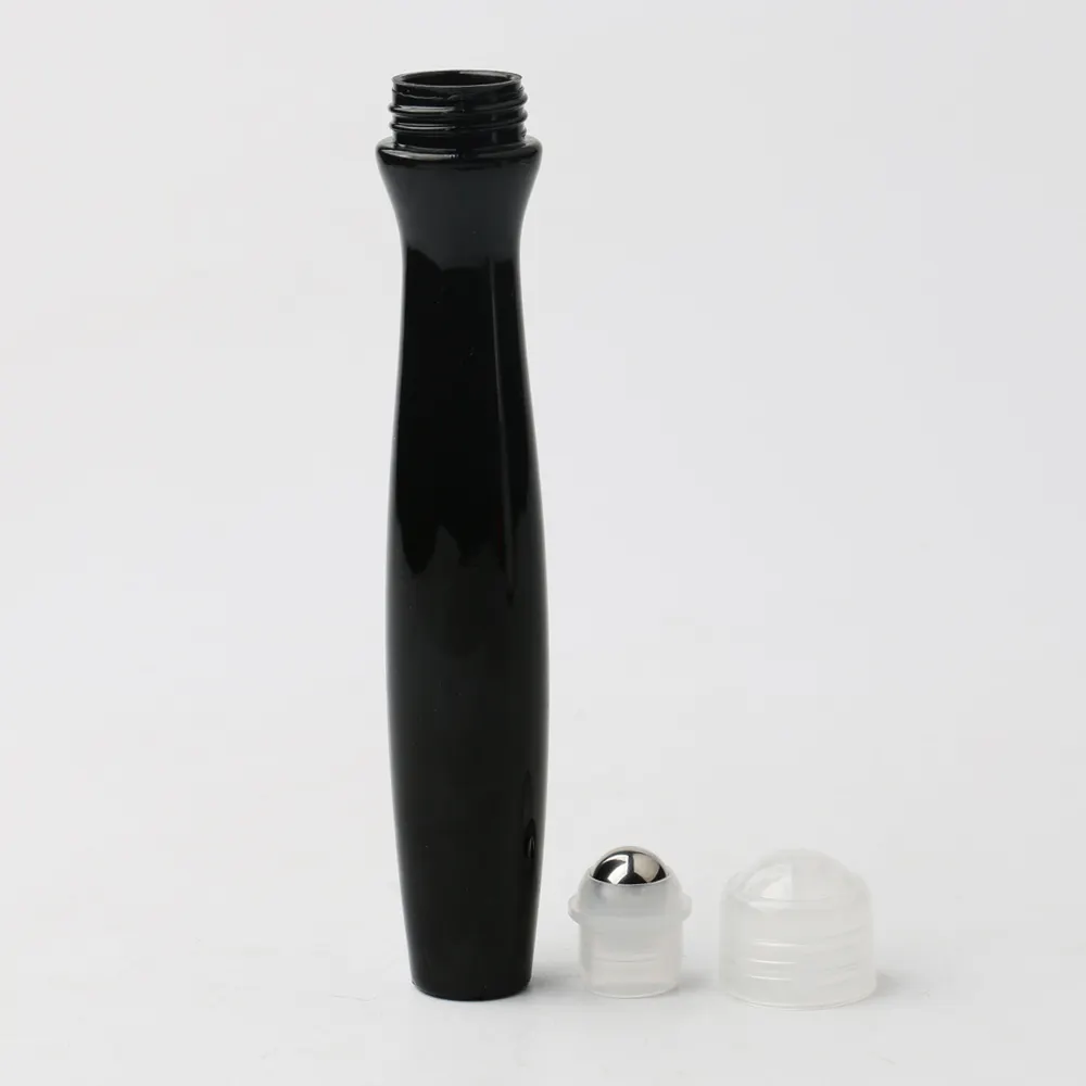 De plástico de 15ml de masaje rollo en suero ojo crema botella con bola de rodillo