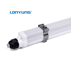 TUVCE承認フルプラスチックハウジングT8統合LEDリニアライトIP65防水統合T8LEDチューブ照明器具 - Product Image 4