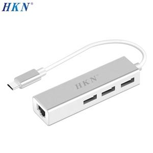 100M/1000M Type-c USB <strong>Hub</strong> W/ 3 Ports RJ45 Adapter <strong>Network</strong> Converter for <strong>Computer</strong> Assorted - Product Image 5
