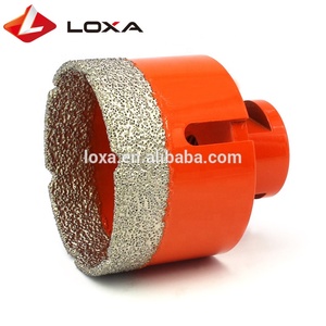 LOXA 68毫米真空钎焊核心钻头 M14 干钻金刚石孔锯最适合大理石，石材，瓷砖钻孔 - Product Image 3