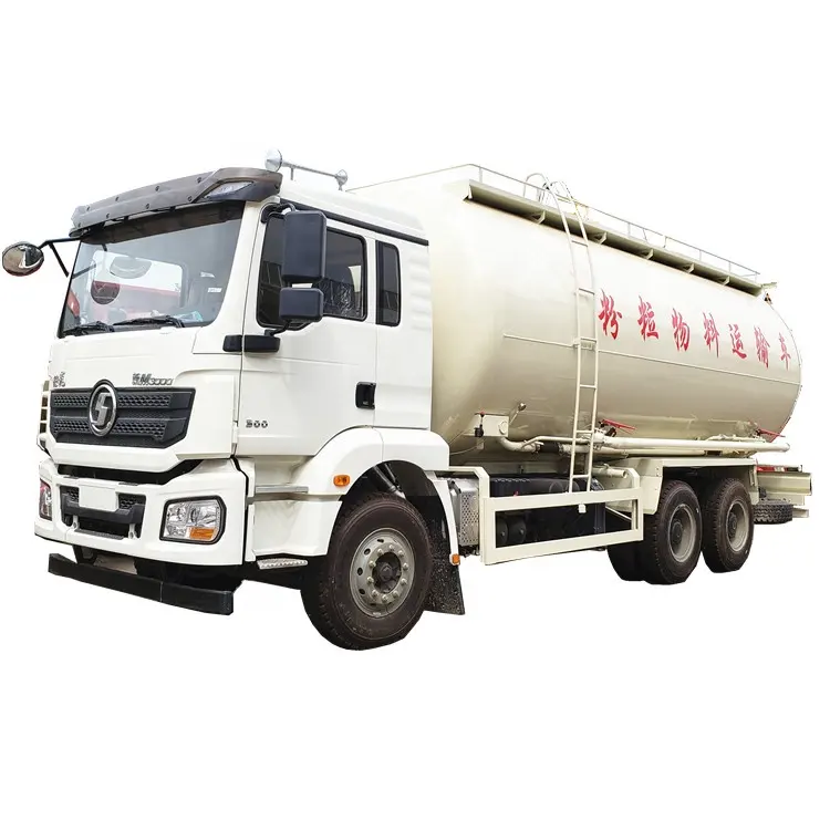 Camión aspirador de cemento de 10 ruedas 30cbm/Shacman 6x4 camión silo de cemento a granel