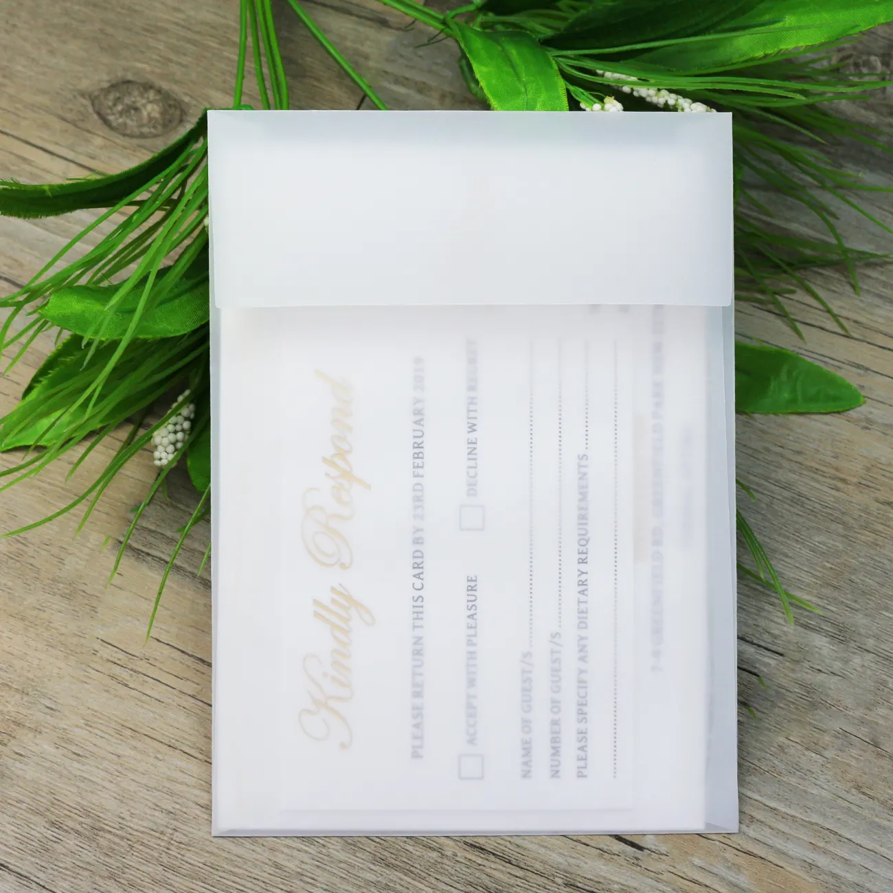 Tarjetas de boda de papel de algodón musulmán, diseño con sobre transparente y tarjetas de invitación de boda árabe personalizadas