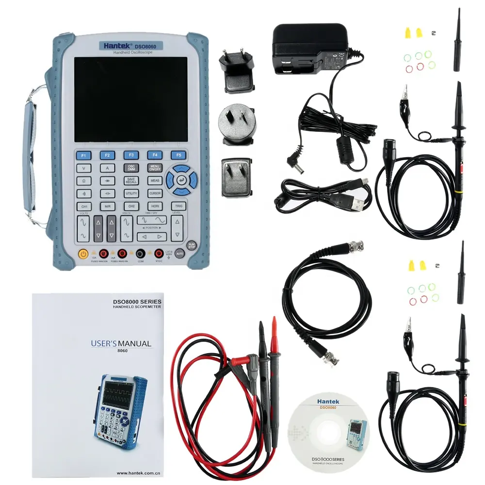 DSO8060 5 in1ハンドヘルドオシロスコープ60MHzDMMスペクトラムアナライザー周波数カウンターArbtrary Waveform Signal Generator