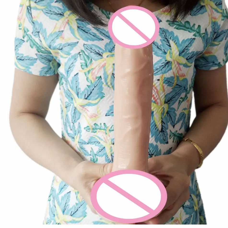 FAAK Dildo 23.5Cm Mainan Seks Wanita Dildo Karet Penis Mainan Seks Dewasa Penis Plastik Realistis untuk Grosir