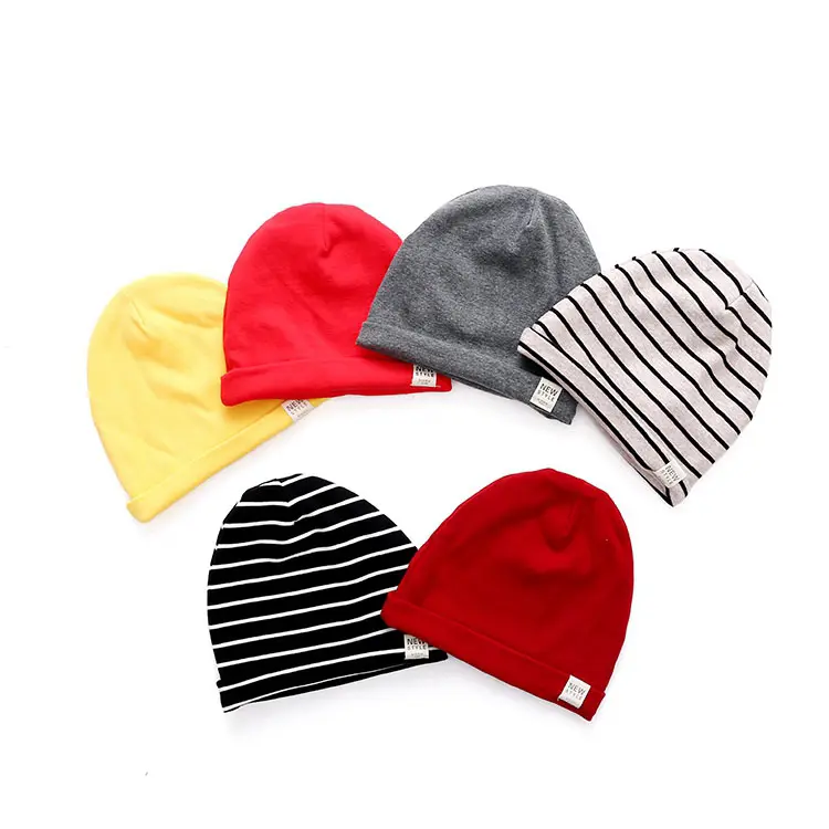 Funny Baby Newborn Cotton Winter cap Printing beanie hats for kids
