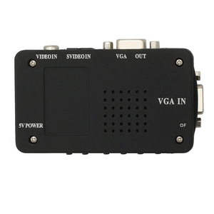 <strong>RCA</strong> Composite AV S-Video <strong>to</strong> <strong>VGA</strong> Converter Box CCTV DVR PC Laptop <strong>to</strong> TV Projector AV <strong>Input</strong> <strong>to</strong> <strong>VGA</strong> <strong>Output</strong> Video Converter