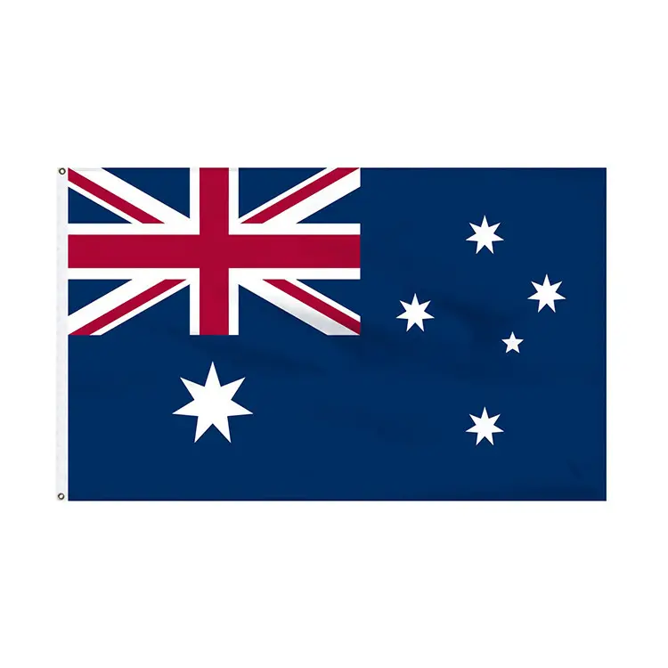 Huiyi Bandeiras australianas promocionais de 32 países bandeiras personalizadas bandeira do país da Austrália 3x5 pés