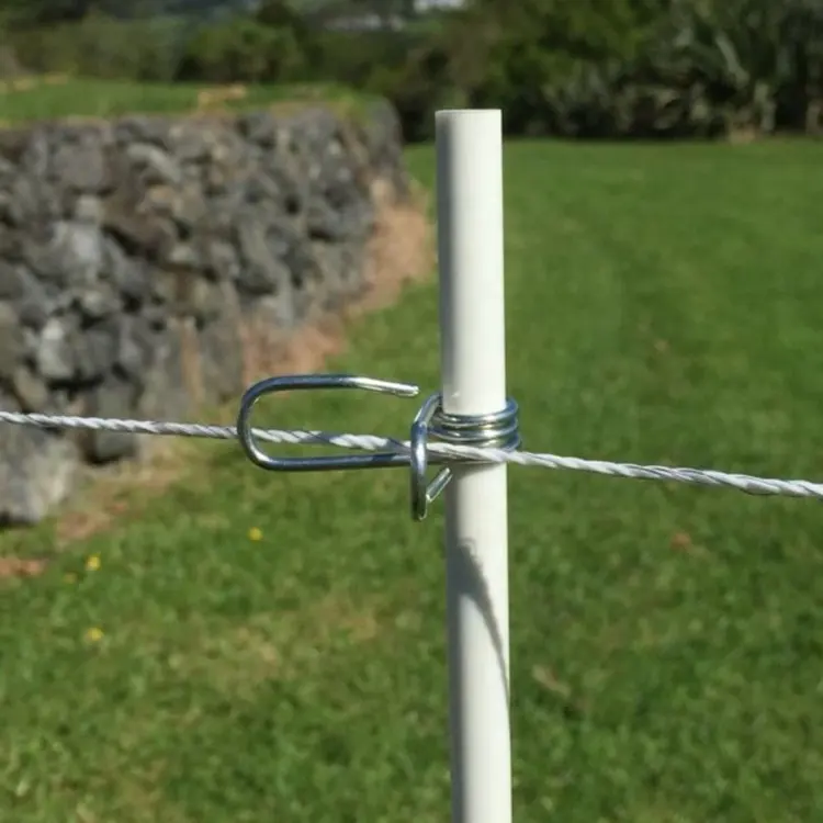 Potes de fibra de vidro para fazenda, cerca elétrica para jardim