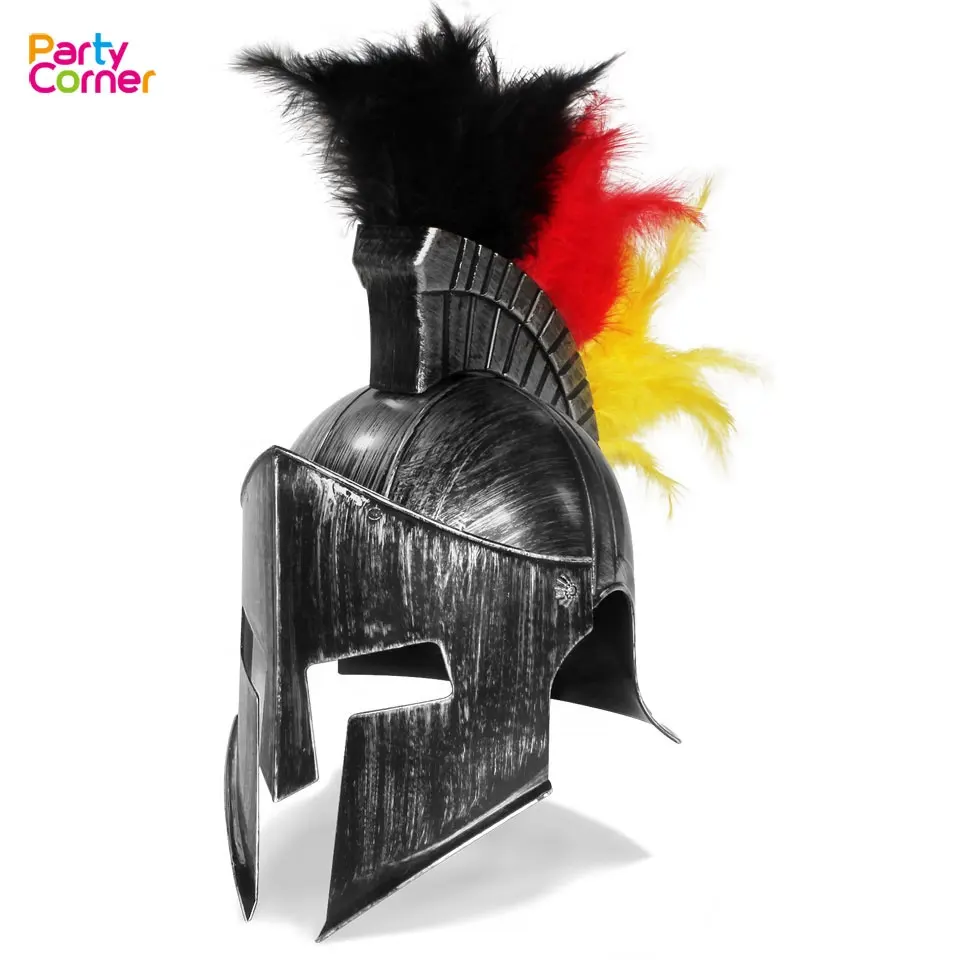 Spartan Helm Armor Volwassen Middeleeuwse Romeinse Ridder Hoed Met Haar