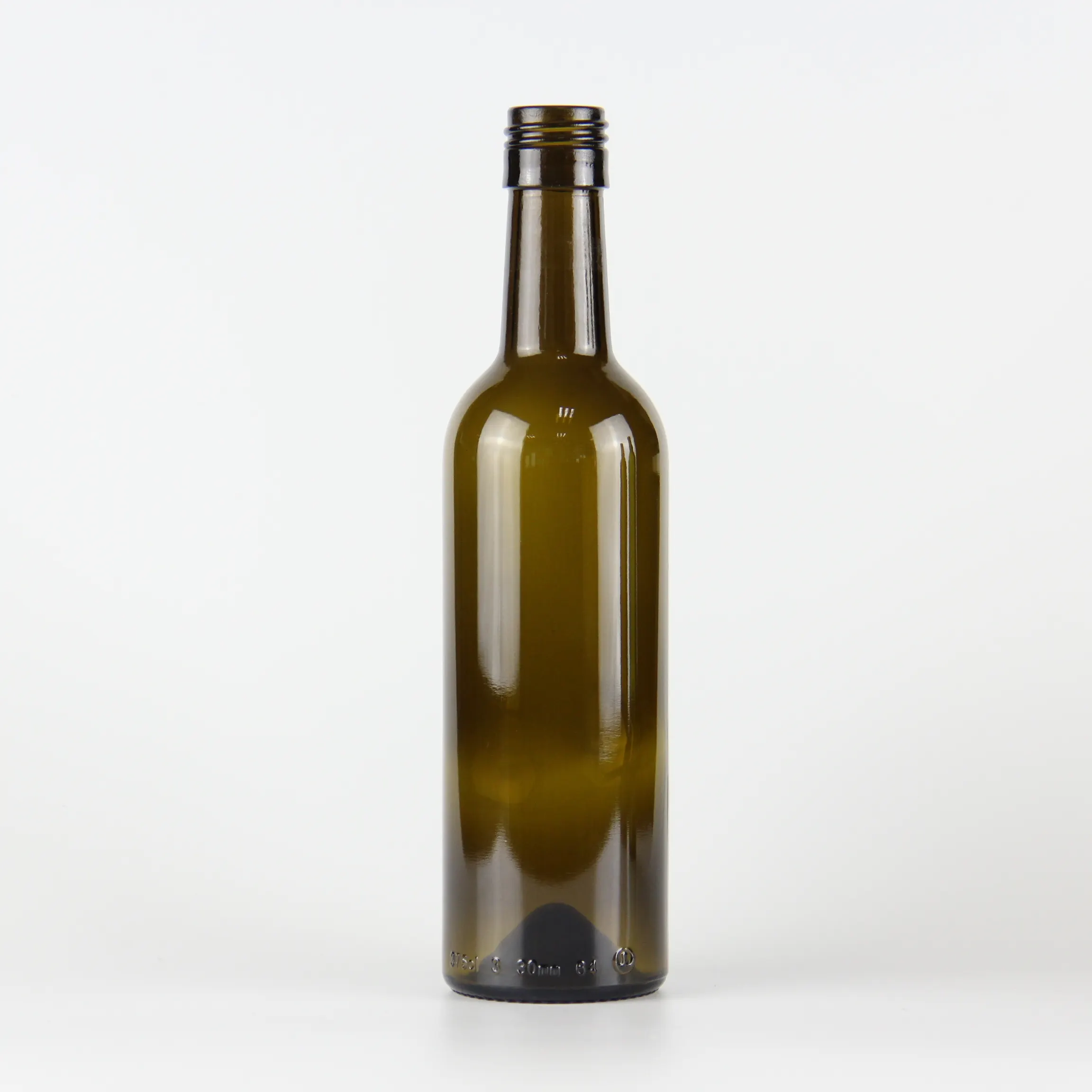 Garrafa de vidro para vinho Bordeaux com acabamento de rosca personalizado 375ml