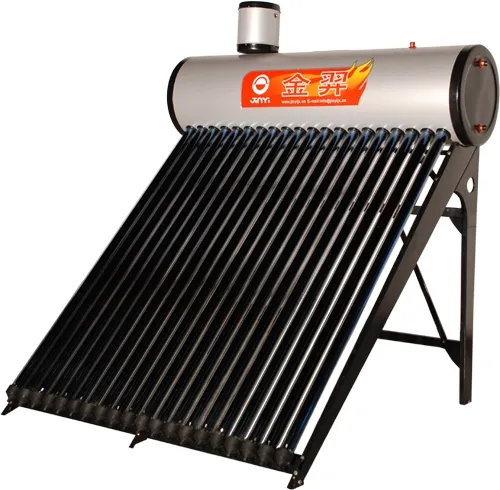 High Pressure Solar Water Heater with Copper Coil on Roof