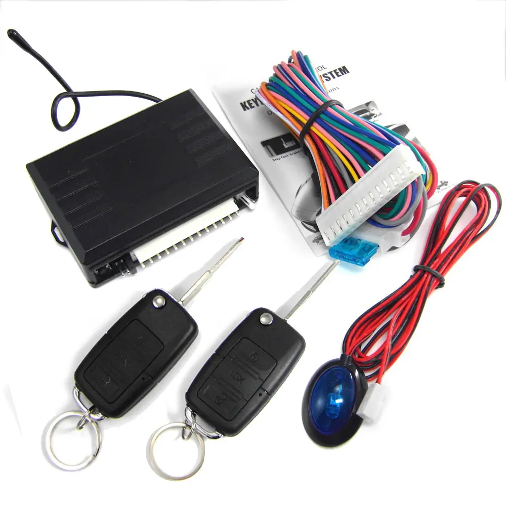 Flip key remote Keyless Entry System for Toyota car 12V Central lock Locking system with LED indicator car alarm