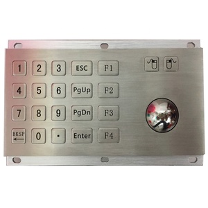 Teclado metálico de 22 teclas con trackball para sistema de control de puertas Categoría de producto Teclados y teclados - Product Image 1