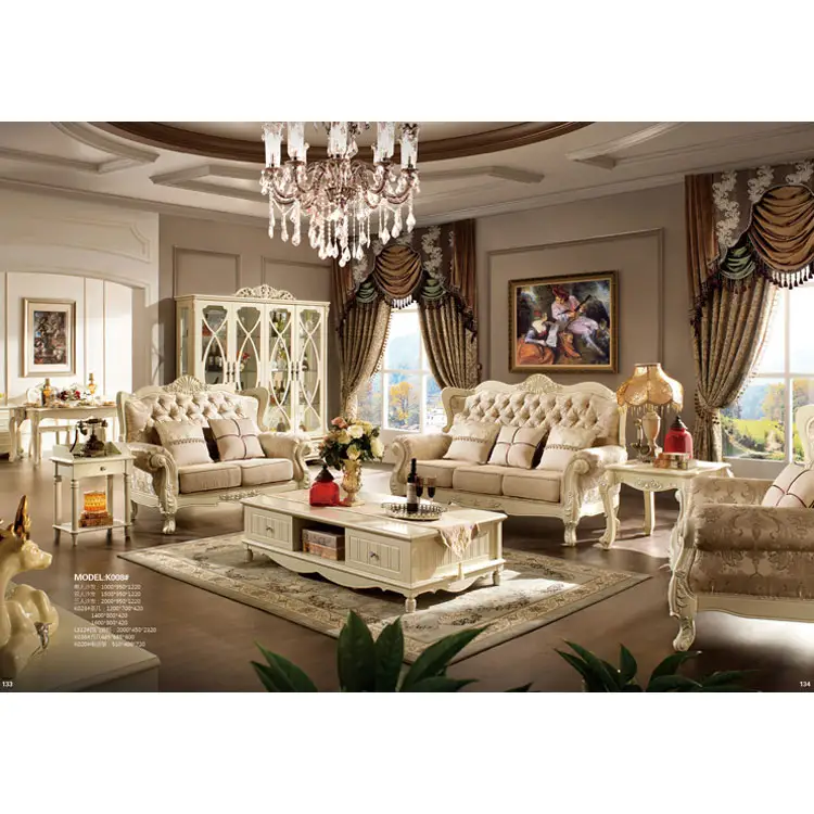 Canapé de salon en bois massif, Style américain, haut de gamme, bon marché, meubles de salon utilisé en vente