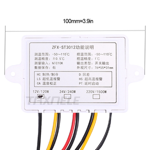 Controlador de temperatura Digital de doble pantalla, termostato inteligente, regulador de temperatura, controlador de incubadora, interruptor con Sensor Dual - Product Image 4