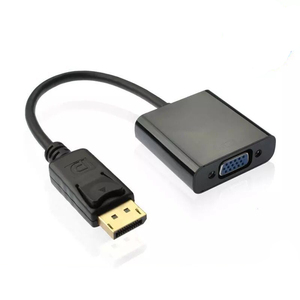 DP a VGA adaptador DisplayPort a VGA convertidor DP Cables de adaptador macho a hembra 1080P para LCD HDTV