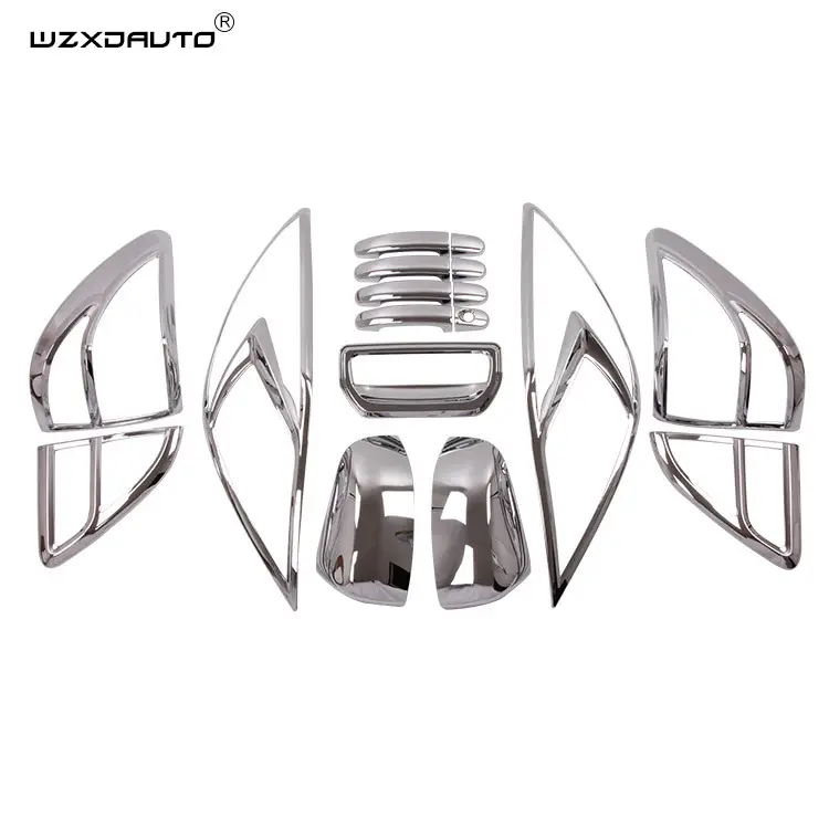 XIANDONG Exterior Body kit ABS Plastic For Mazda BT50 2012 Light Handle Covers Car Chrome Decoration Accessories