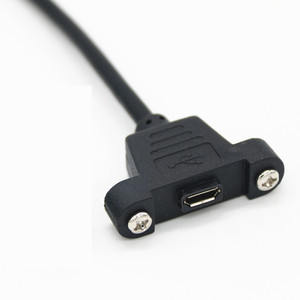 微型<span class=keywords><strong>usb</strong></span>公到微型<span class=keywords><strong>usb</strong></span>母面板安装数据充电延长线