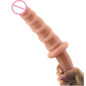 FAAK 11.5インチスーパーロング現実的なSpirailペニスハンドルJuguetes sexuales医療PVC Longディルドープラグ女性のための - Product Image 6