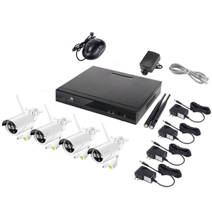 WiFi TELECAMERA IP Esterna di Sicurezza Domestica 4 Canali HD Wireless Sistema di Telecamere di Sicurezza Kit per la Villa, Casa, Ufficio, negozio, Magazzino