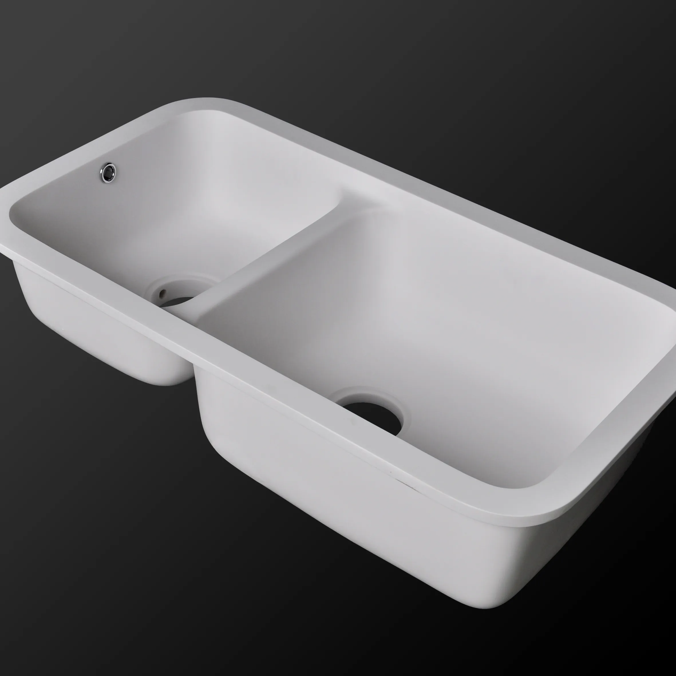 Modificato Acrilico Solido Superficie Superiore di Montaggio Singola Kitchen Sink Bowl