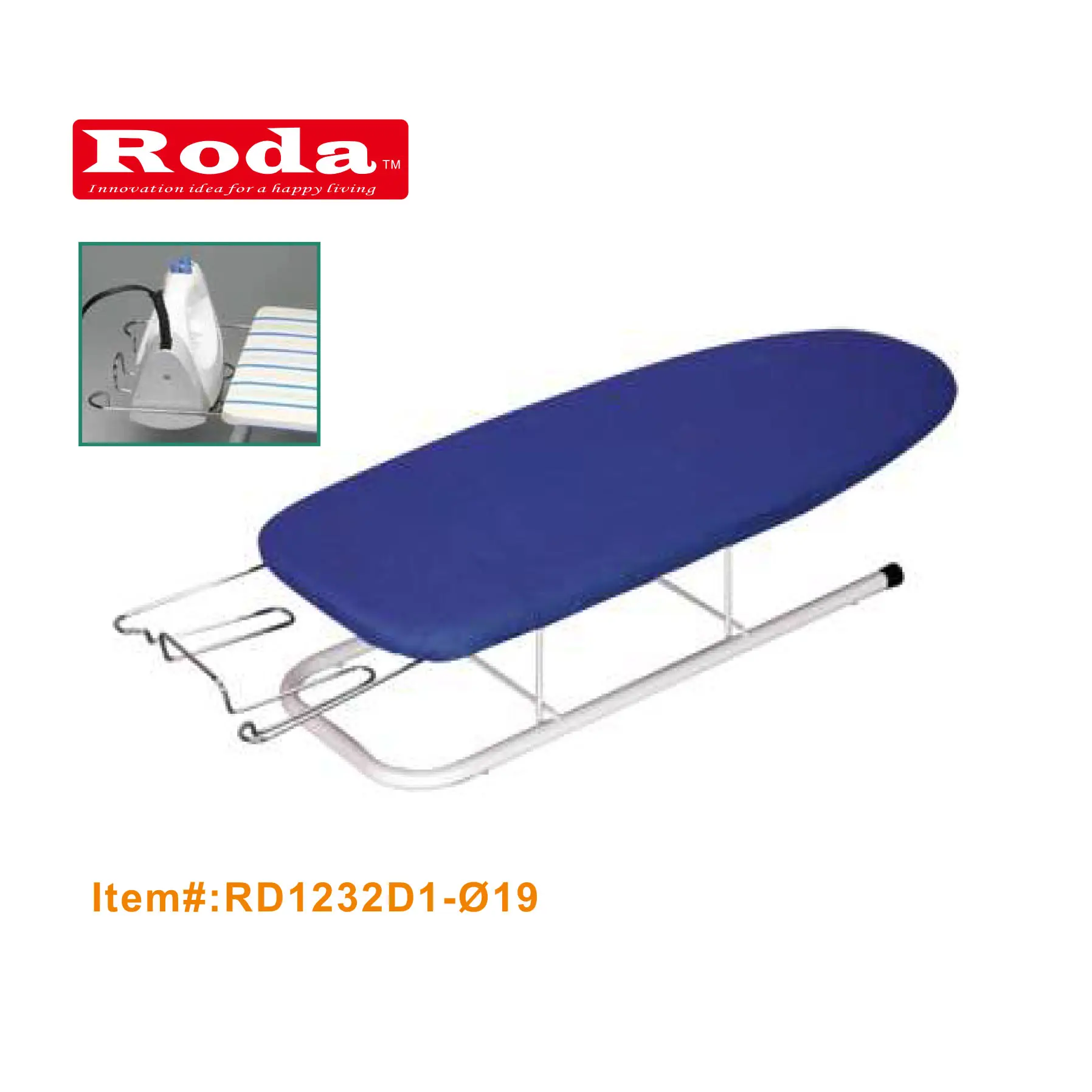 Small Size Mesh Top Steel Tube Standing Table Ironing Board For Hotel