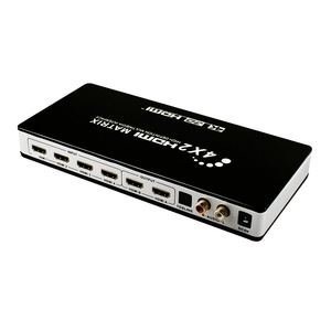 High Quality <strong>hdmi</strong> matrix 4x2 <strong>hdmi</strong> matrix Switcher with Audio Extractor