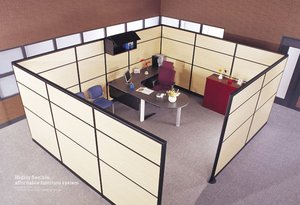 Luxury Modern Design Modular Glass Wooden Panel <strong>Partition</strong> Wall Standard Office Furniture <strong>System</strong> with Melamine Surface protection - Product Image 6