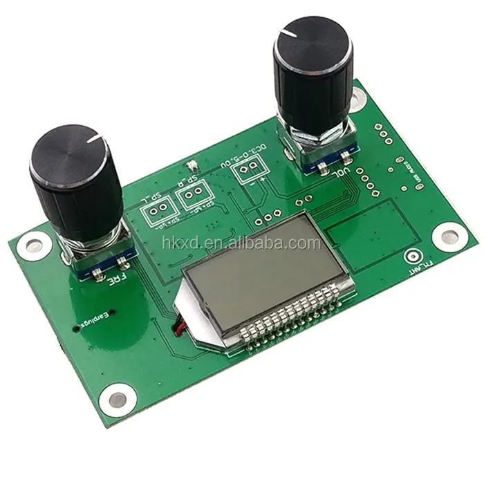 Módulo 87-108MHz serie Control DSP y PLL estéreo Digital receptor de Radio FM módulo silenciar a LCD pantalla 3-5V Módulo de pantalla LCD