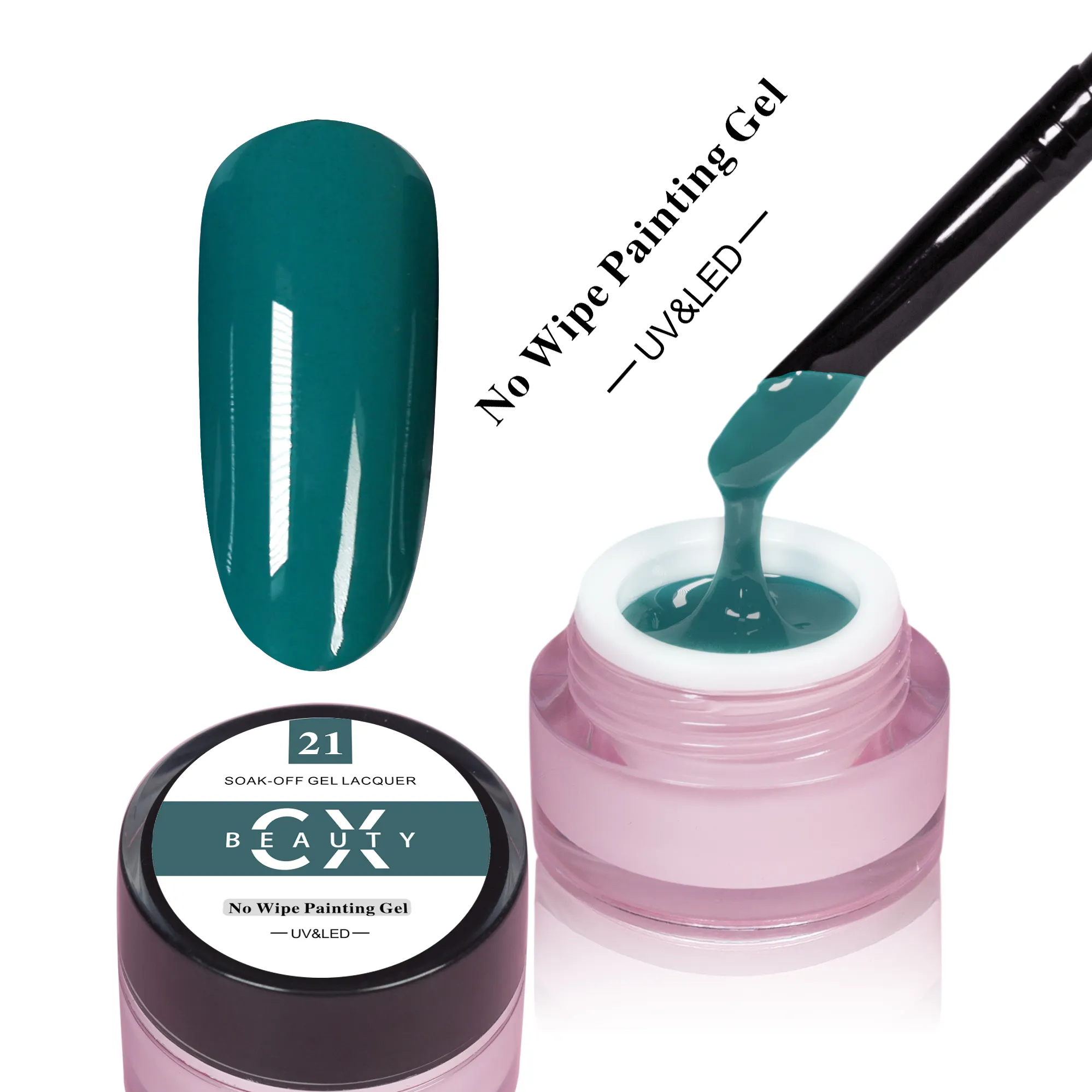 Não limpar pintura esmalte em gel, de estampagem de unhas de gel transparente impressão de alta qualidade 8ml gel