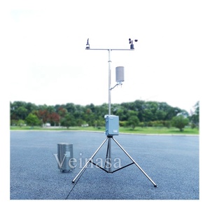 AWS005S Agro sistema de vigilancia ambiental de temperatura y humedad de la velocidad del viento dirección lluvia registrador de datos, 16 canales, estación meteorológica - Product Image 1