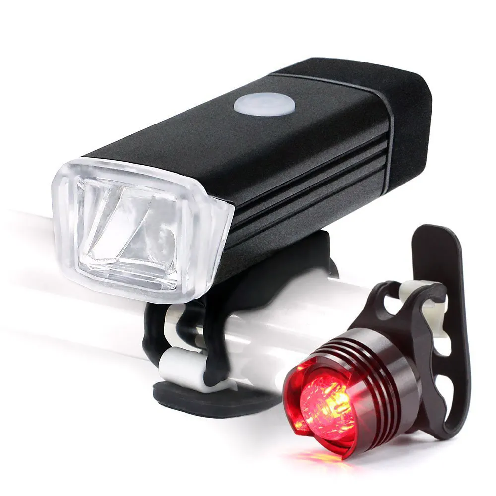 Feu avant Rechargeable par USB pour bicyclette, lampe frontale à LED, haute puissance, éclairage pour guidon, lanterne de vélo, 800mAH