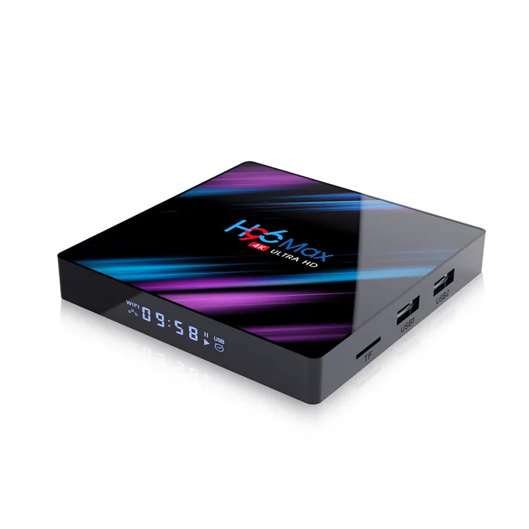 Terbaru H96 MAX RK3318 TV Box, Dekoder Video 4/16GB/32GB 4/64GB Android 9.0 4K VP9, H.265/H.264