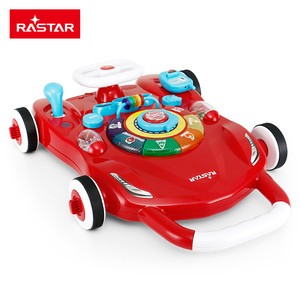 RASTAR מוסיקלי חינוך לדחוף הליכה צעצוע מכונית תינוק הליכון