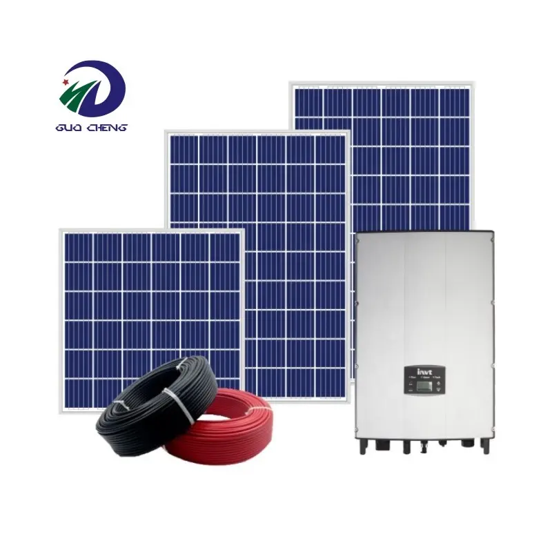 Complete Set 20 KW 10000 Watt On Grid Solar Panel System Home Commercial Off Grid 5kw Kit Photovoltaic Solar
