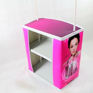 Guangzhou Supplier Portable Foldable Promotion Table Tradeshow Counter Stand Promo