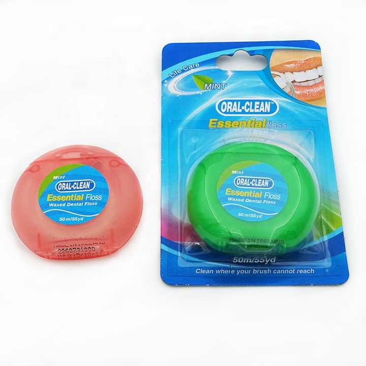 50m Oral Clean Dental Floss Abrasive Nylon Expanding  Floss 01
